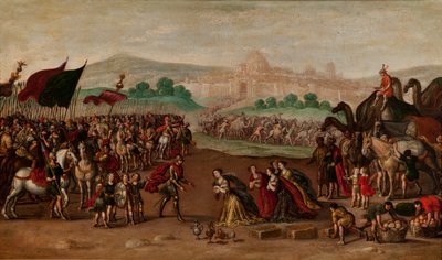 Abigail Presents Gifts to David by Juan de la Corte
